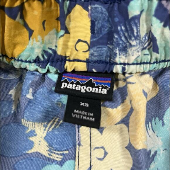 Patagonia Short Shorts XS Baggies Floral Colorful Beach Ocean Fish Print Unlined - Picture 6 of 12